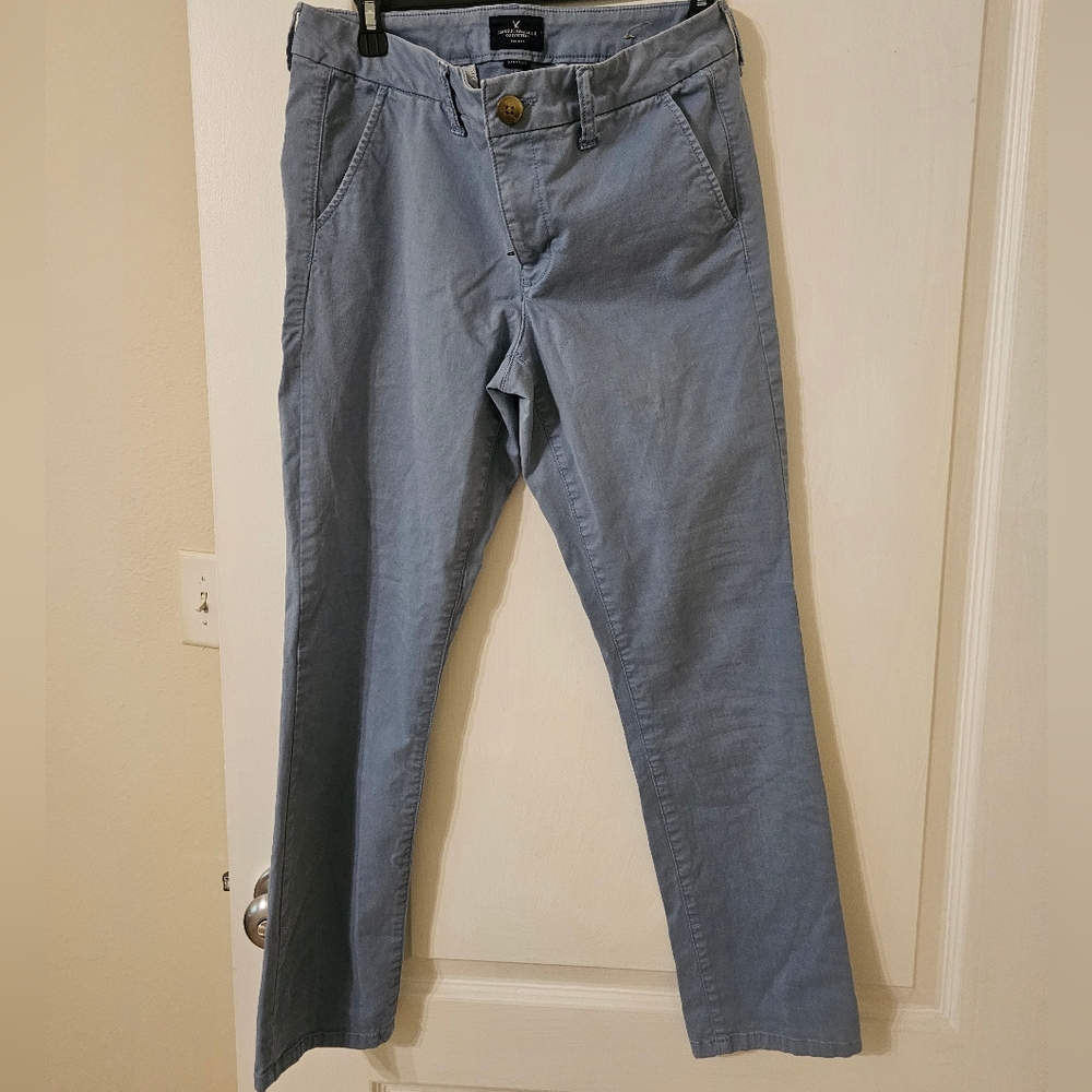 American Eagle Light Blue Stretch Pants